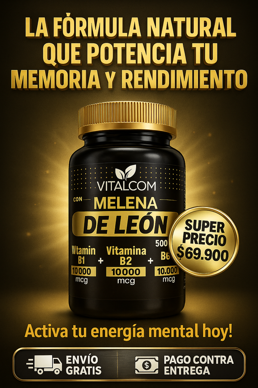 Activa tu mente, potencia tu dia con  MELENA DE LEON X60 CAP