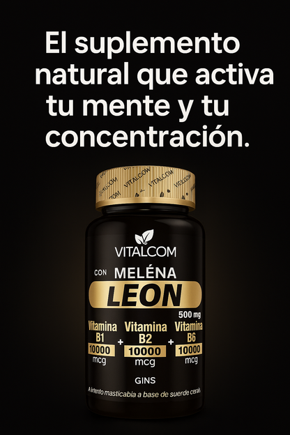 Activa tu mente, potencia tu dia con  MELENA DE LEON X60 CAP